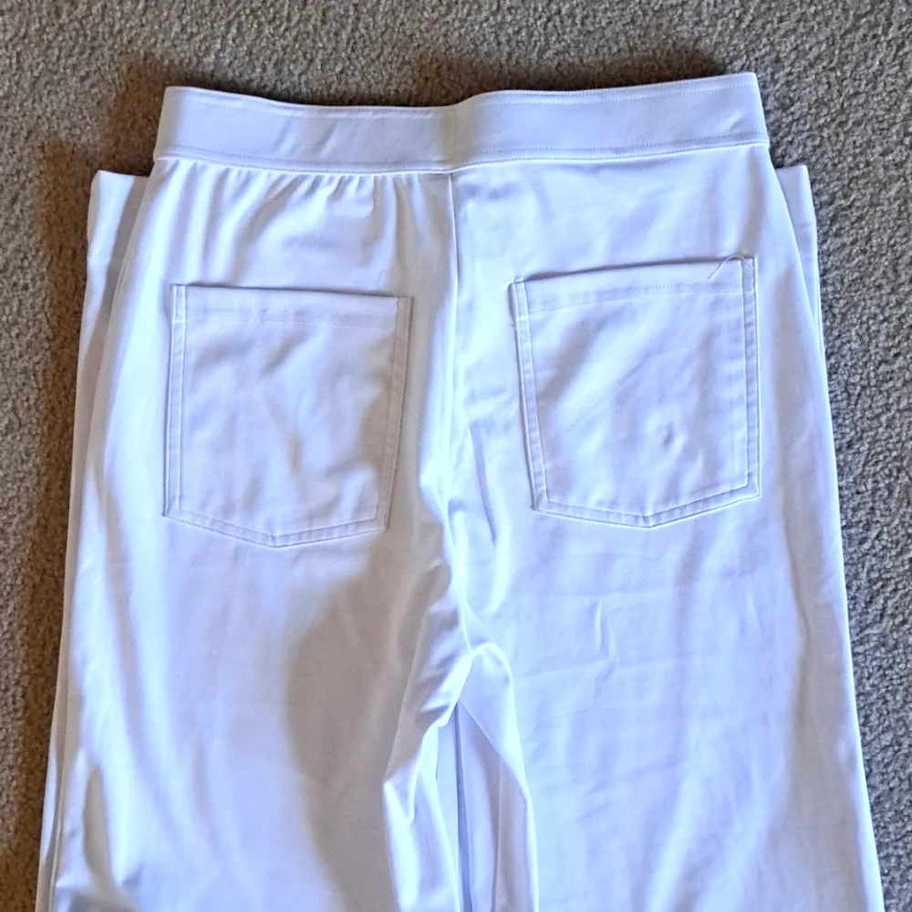 MEDIUM HALARA HIGH WAISTED BUTTON STRAIGHT LEG CASUAL PANT - Picture 7 of 8